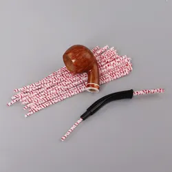 80Pcs Disposable cotton Pipe Cleaner Pipe Cleaner Strip Bendable Cleaning Rod for Glass Pipe Smoking Tobacco Pipe DIY Craft Art
