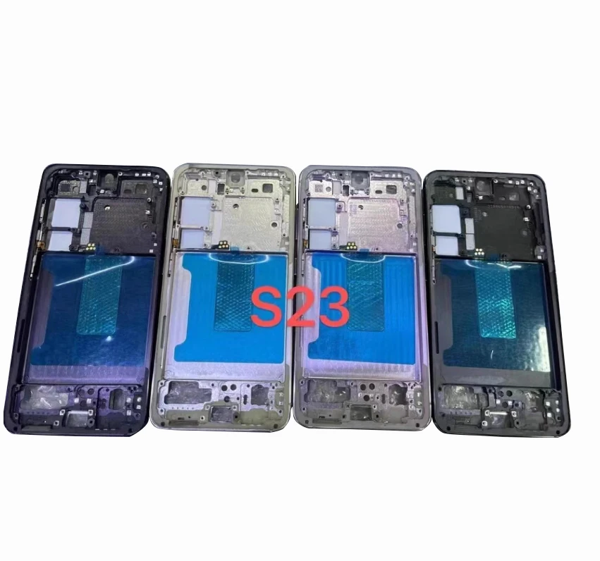 1Pcs Lcd Display Refurbish Front Frame Housing Bezel Plate Middle Frame For Samsung Galaxy S23 Plus S23 Ultra S23 EU Version