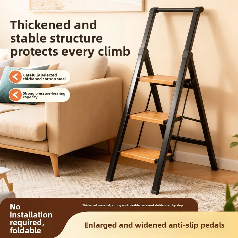 Foldable A Frame Ladder Multifunctional Aluminum Alloy Thickened Extendable Indoor Outdoor Multi Functional Step Ladders