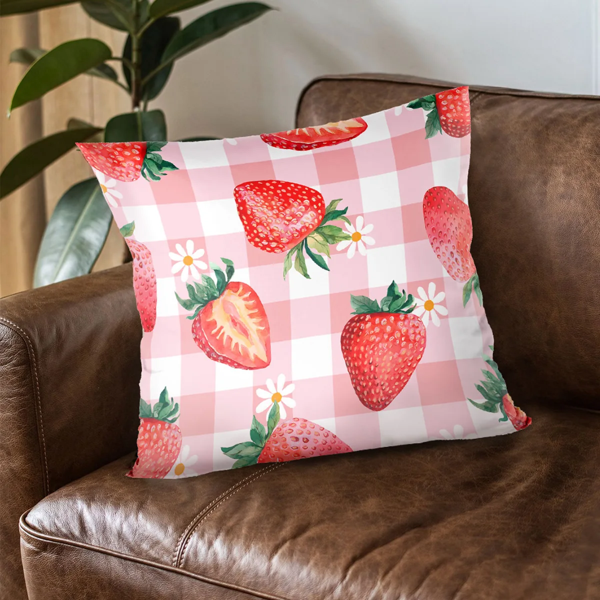 Fruit Pillowcase Summer Fruit Theme Birthday Party Decorations Kids Favors Gifts Pillow Cover Baby Shower Supplies Wedding Decor