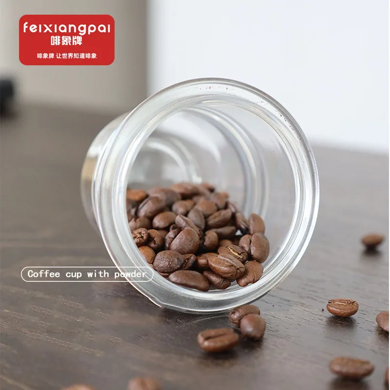 58mm offee Dosing Cup Black Clear Espresso Cafe Anti-flying Powder Coffee Machine Tools Sniffing Mug