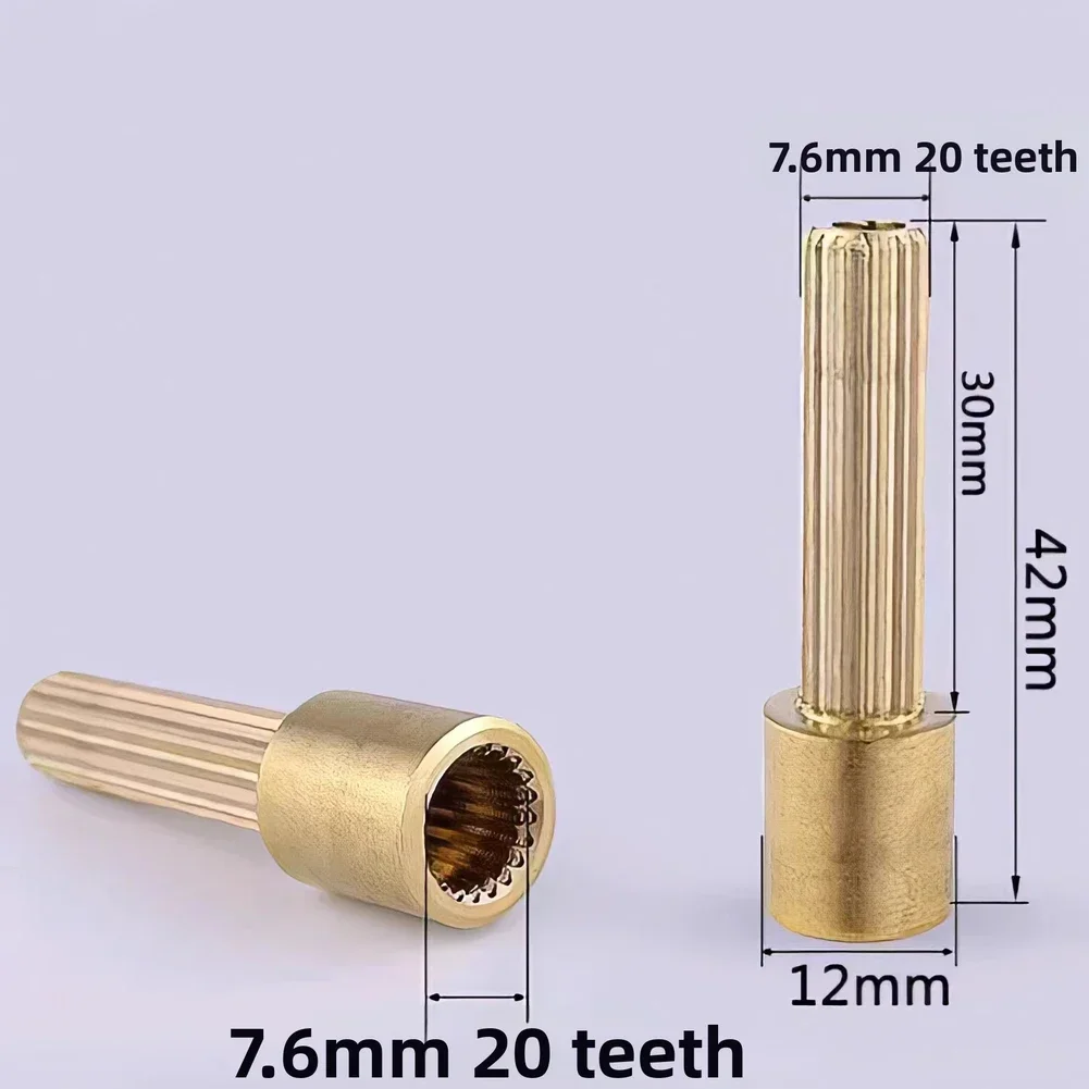 1Pcs Faucet Extended Spool Tooth Sleeve Connector 20-Tooth Faucet Valve Core Extension Rod Extended Valve Bathroom Hardware