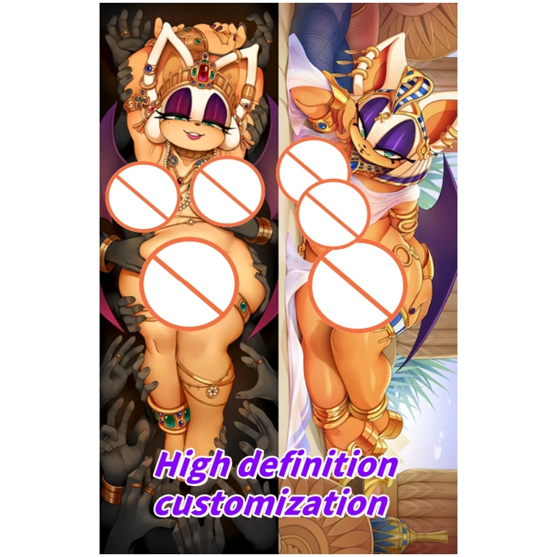 

Dakimakura Anime Sonic Rouge Double-sided Print Life-size Body Pillow Cover Bedding Gifts
