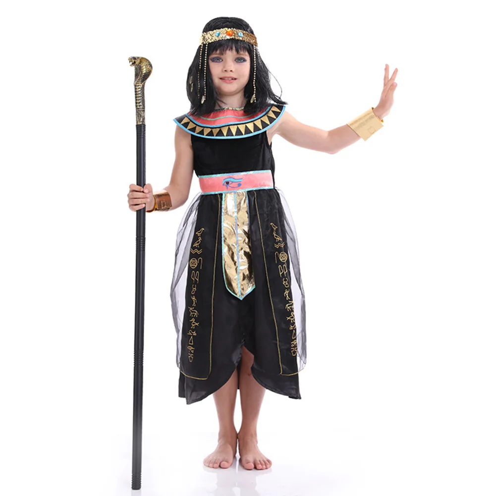 Travestimento Cleopatra faraone Cosplay bambino ragazzi ragazze Costume da palcoscenico bambini Roleplay bambini gioco di ruolo Fancy Party Clothes