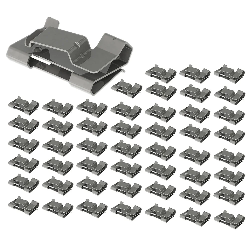 PV Cable Holders Solar Cable Clips Space Saving Solution 304 Stainless Steel Construction Stainless Steel Cable Clips