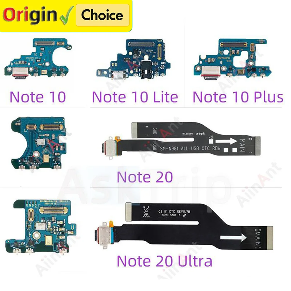 

Нижнее USB-зарядное устройство, микрофонная плата, разъем для зарядки, гибкий кабель для Samsung Galaxy Note 10 20 Ultra Plus Lite N986B N981B N976B