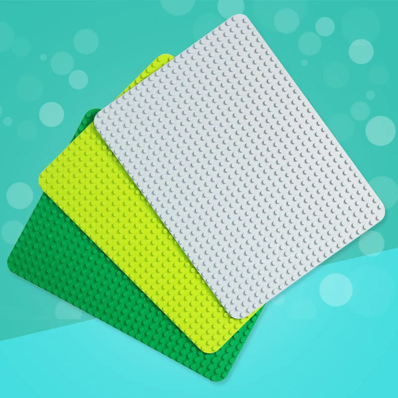 Plaque de base 24x32 points, grand panneau de briques pour mur ou sol DIY, Compatible avec Duplo, jouet cadeau éducatif pour enfants