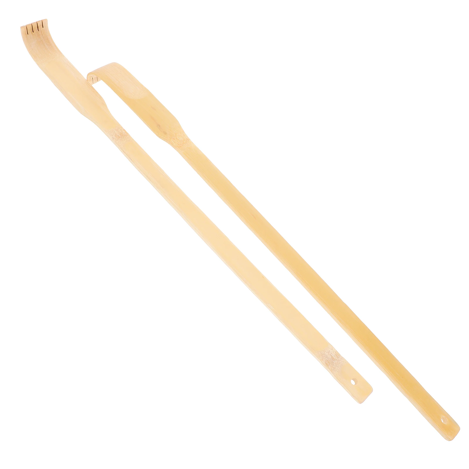 

2pcs Back Scratchers Adjustable Long Handle Khaki Wood Alloy Steel Handheld Massaging Tools Relaxation Scratcher Portable