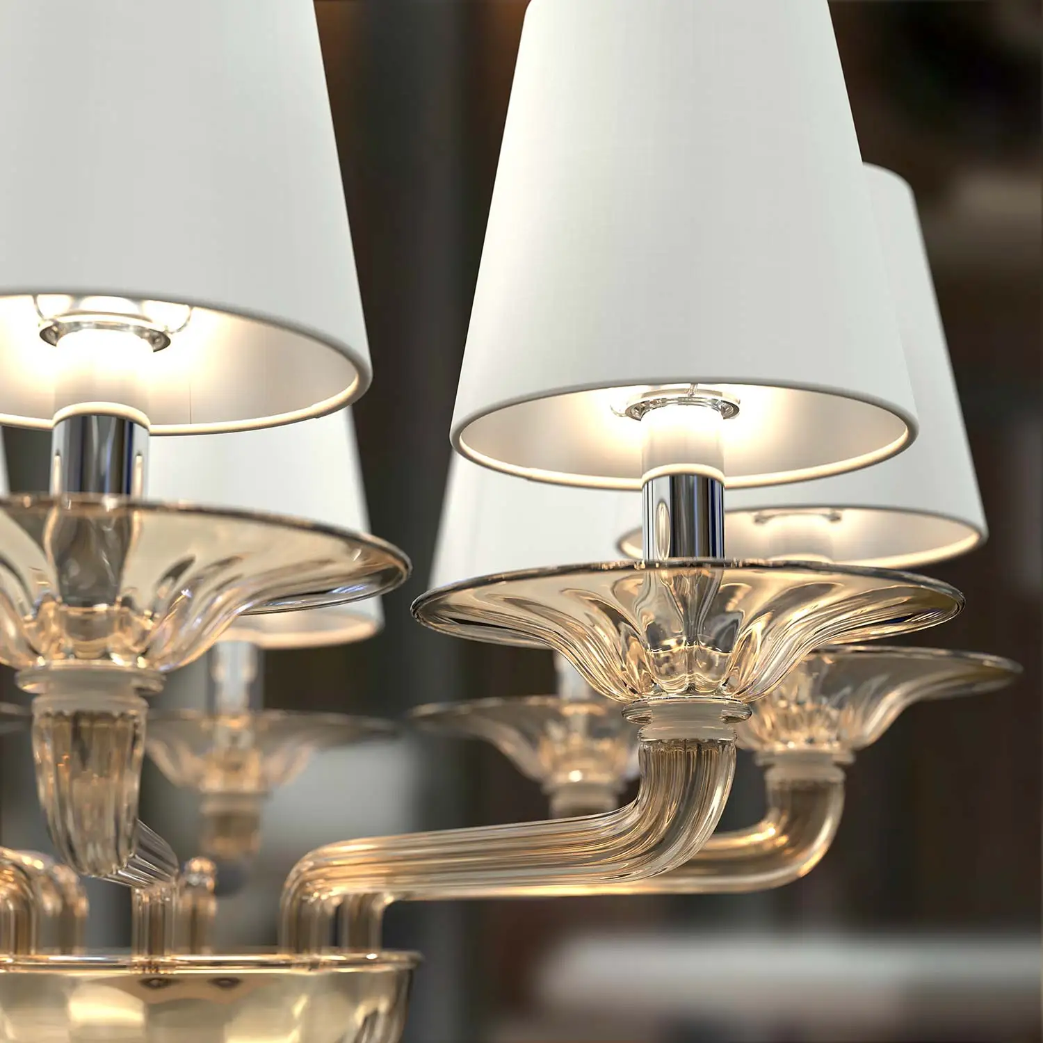 Simple modern handmade glass wedding luxury glass wedding decoration home hotel office floor lamp