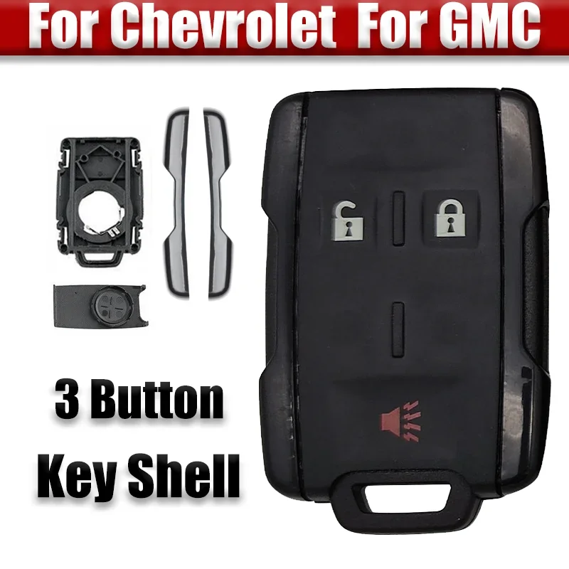 

3 Button Car Remote Key Shell Cover For Chevrolet Silverado 1500 2500 3500 Tahoe Suburban For GMC Yukon Sierra 1500 2500 3500