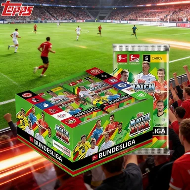 

Topps Match Attax 2020-21 Bundesliga Cards -50 Packs/Box Rare Football Trading Cards for Collectors Popular Soccer Trading Cards