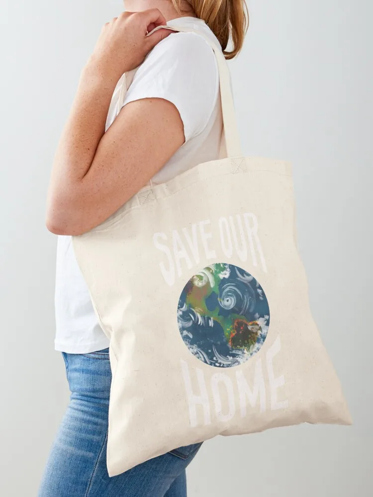 

Save Our Home Tote Bag shopping bag logo Eco bag Lady shoping