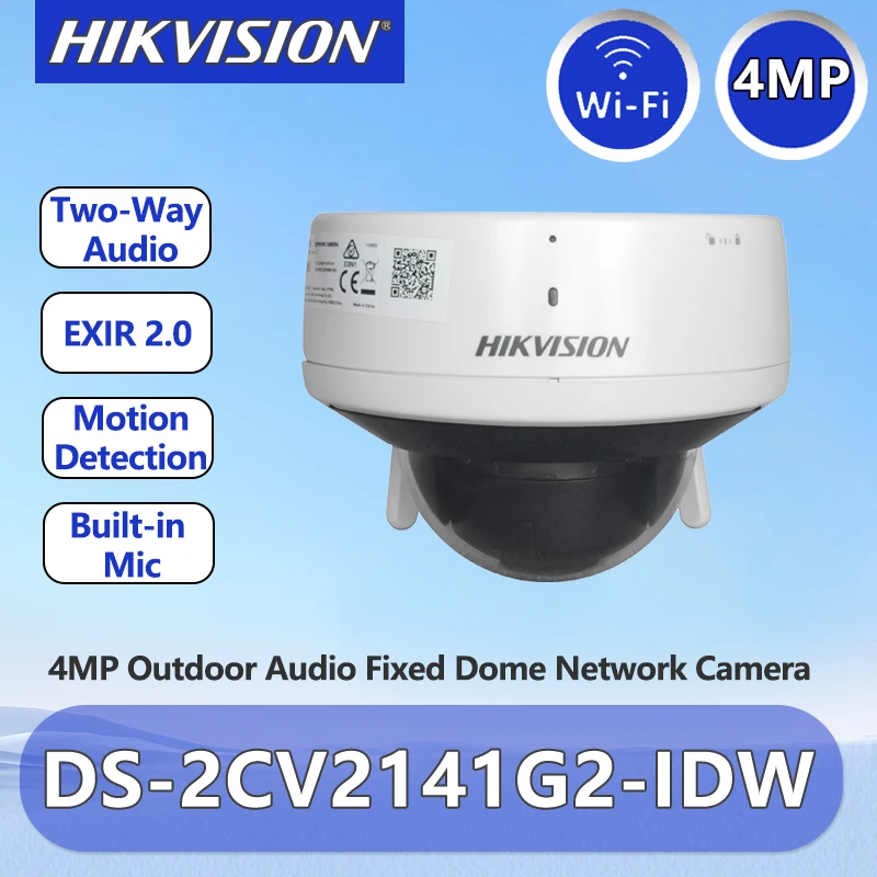 

Hikvision 4MP Wifi IP Camera 2CV2141G2-IDW Motion Detection Two-WayAudio Outdoor Wireless Surveillance IP Camera Night Vision