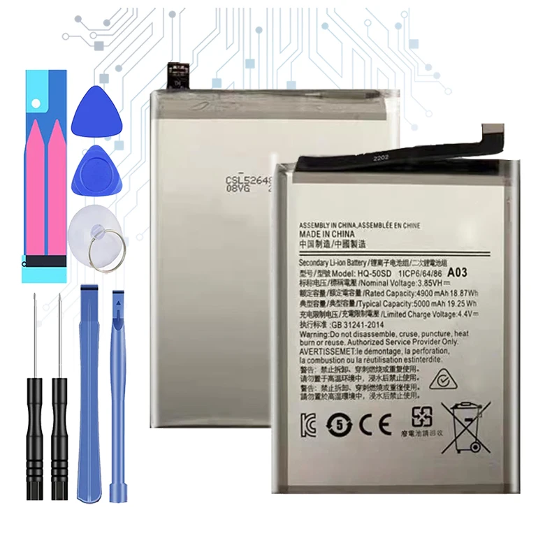 HQ-50SD HQ-50S Replacement Battery For Samsung Galaxy A03 A03S A02S M02S M025 F02s 5000mAh Portable batteries