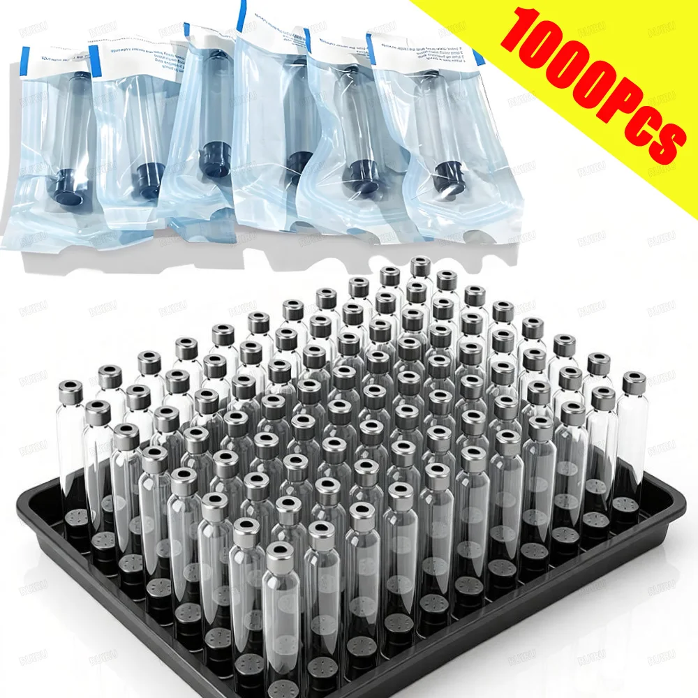 1000Pcs Sterile Insulin Cartridges 3ml Empty Cassette Bottles for Insulin Injection Pen Individual Packaging Medical Aesthetics