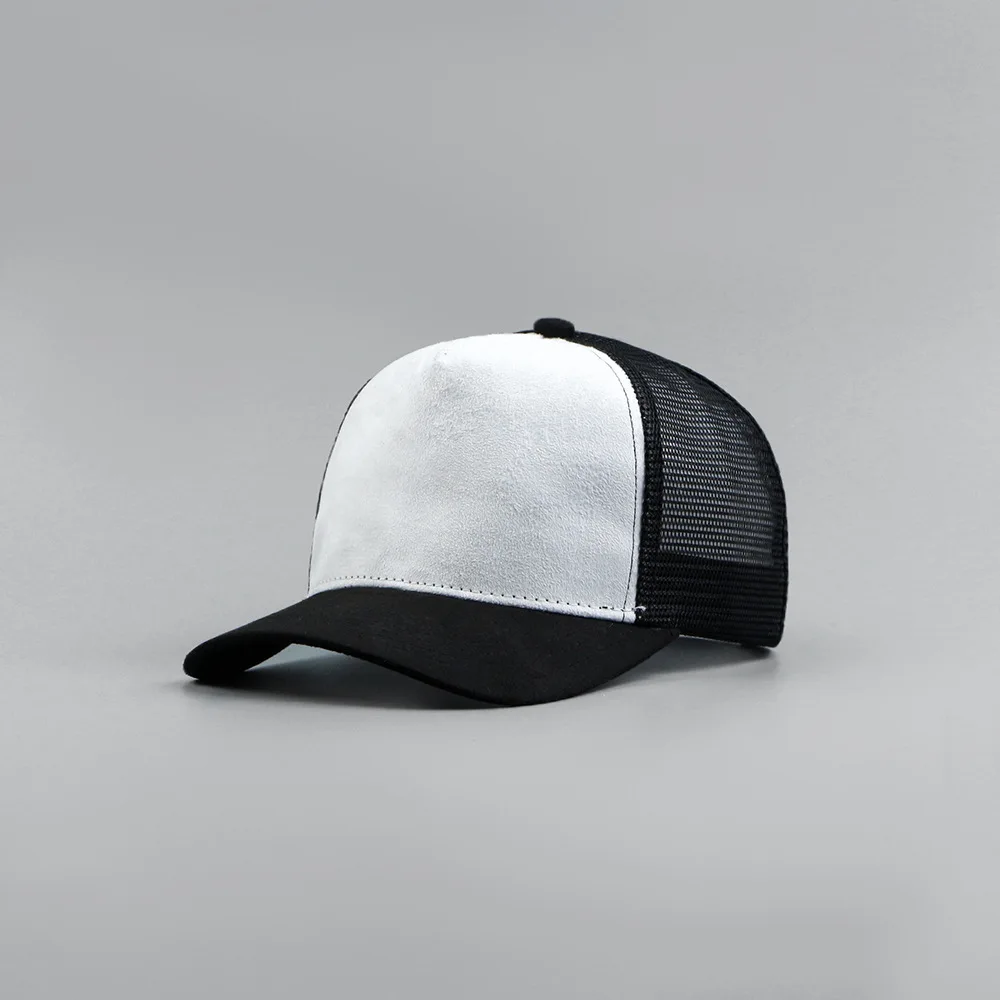 Color-Matched Suede Breathable Mesh Baseball Cap - Suitable for Both Men and Women - Adjustable - Multiple Colors Available