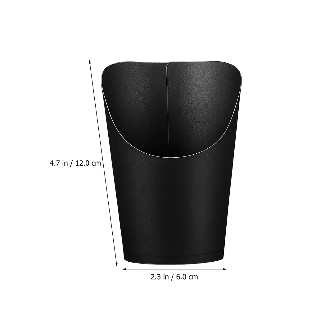 50Pcs French Fries Holder Cups Paper Disposable Snack Containers Multiuse Food Trays Party Candy Bags Charcuterie Cups
