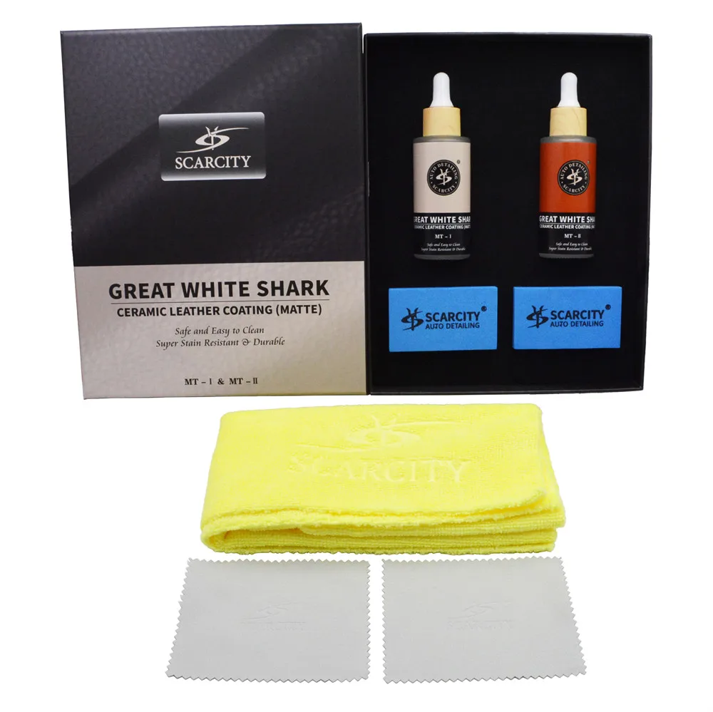 طلاء سيراميك جلدي من سكارسيتي للسيارات-درع جلدي طلاء نانو سيراميك مقاوم للبقع MT-I & MT-II