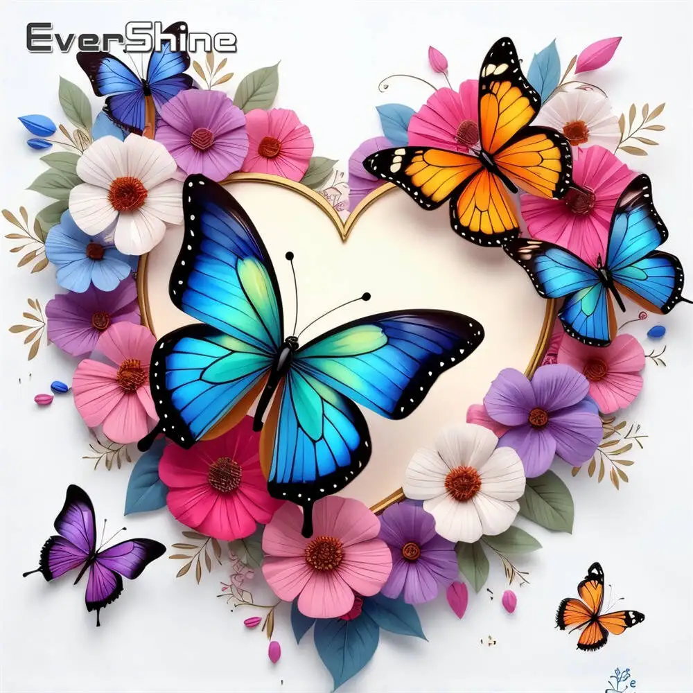 Evershine Diamant-Gemälde, Gänseblümchen, bunt, Acryl, Bastelbedarf, Diamant-Mosaik, DIY-Stickerei, Kindergeschenk