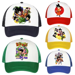 Dragon Ball Peaked Cap for Boy Goku Anime Print Hat Kid & Adult Caps Breathable Summer Hats Fashion Cartoon Costume Matching Hot