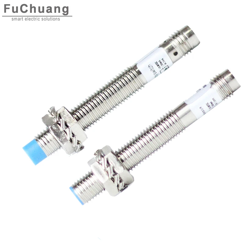 Plug in Inductive Proximity Sensor Switch LM8 3-pin Sn: 1mm / 2mm AC DC 2-wire NPN PNP NO NC for Industrial automation field