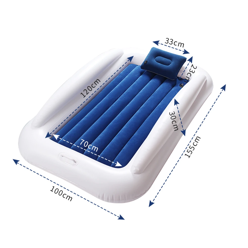 

STLF Inflatable Toddler Air Mattress Bed Travel Bed With Safety Bumpers