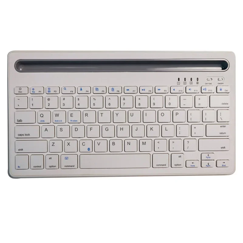 Wireless Bluetooth Keyboard Portable Ultra Thin  Desktop Laptop Keyboard Dual Channel