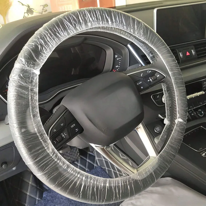 5PC car steering wheel cover, disposable dust cover, protective cover, universal all year round