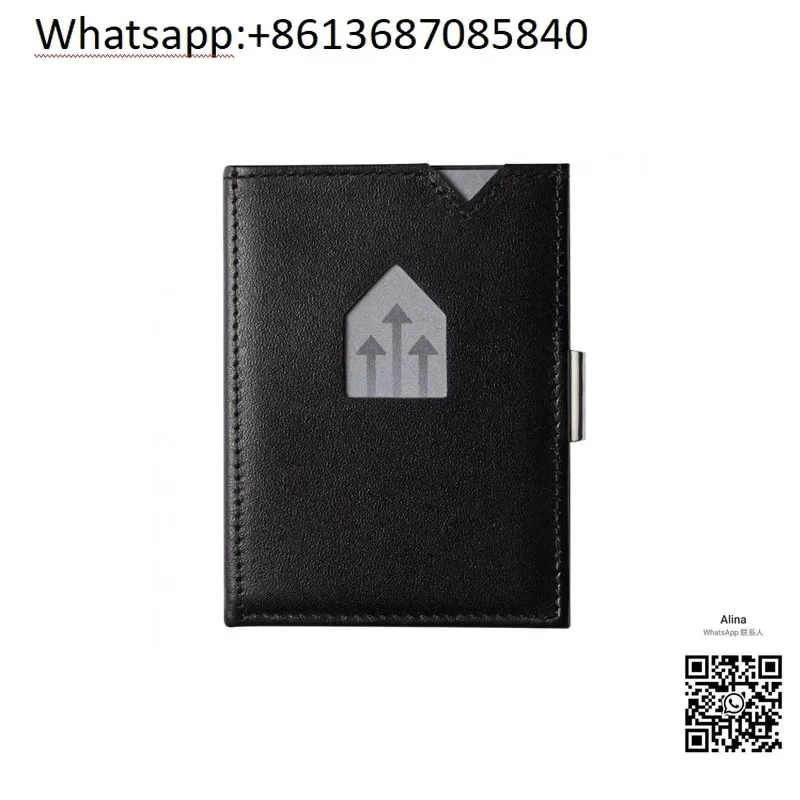 Exentri Wallet card holder  anti-theft brush  wallet shielding   cowhide anti-theft brush  demagnetized NFC card holder