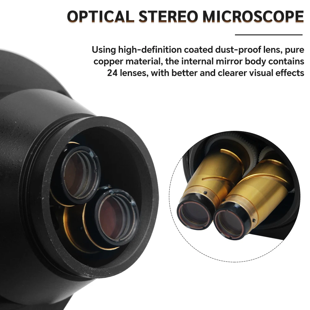 Kaisi 7X-45X 3.5X-90X Simul-ogniskowy mikroskop Stereo z zoomem trójokularowym WF10X/22mm do telefonu PCB lutowanie procesorem