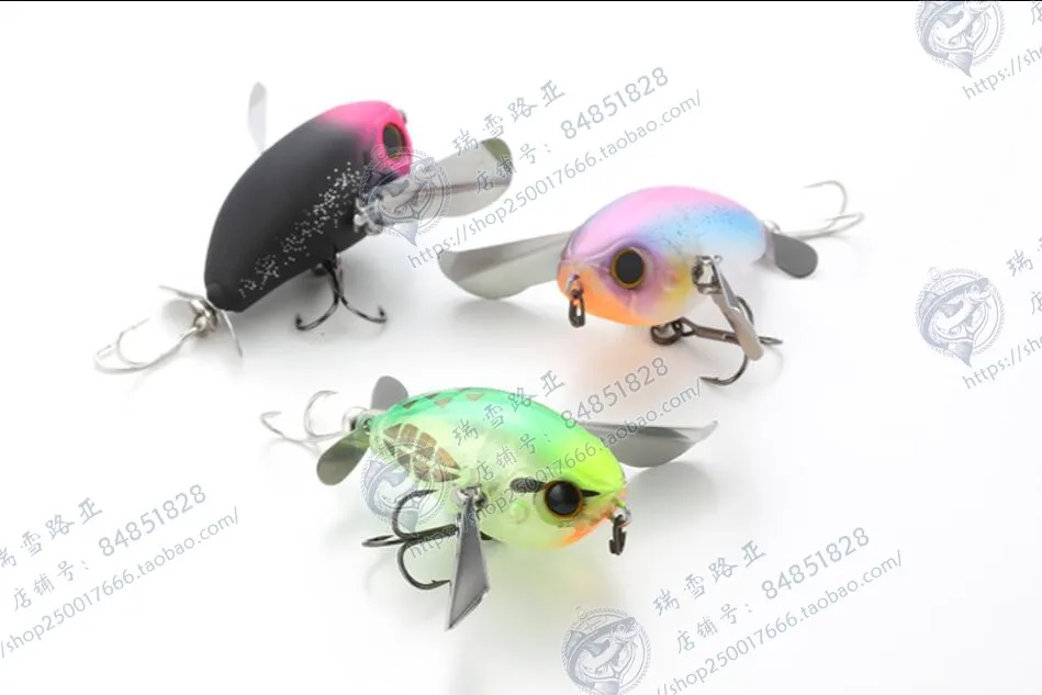 

Japan JACKALL MICRO POMPADOUR Water Cicada 6.5g Floating Little Fat Man Crawling on The Water Surface