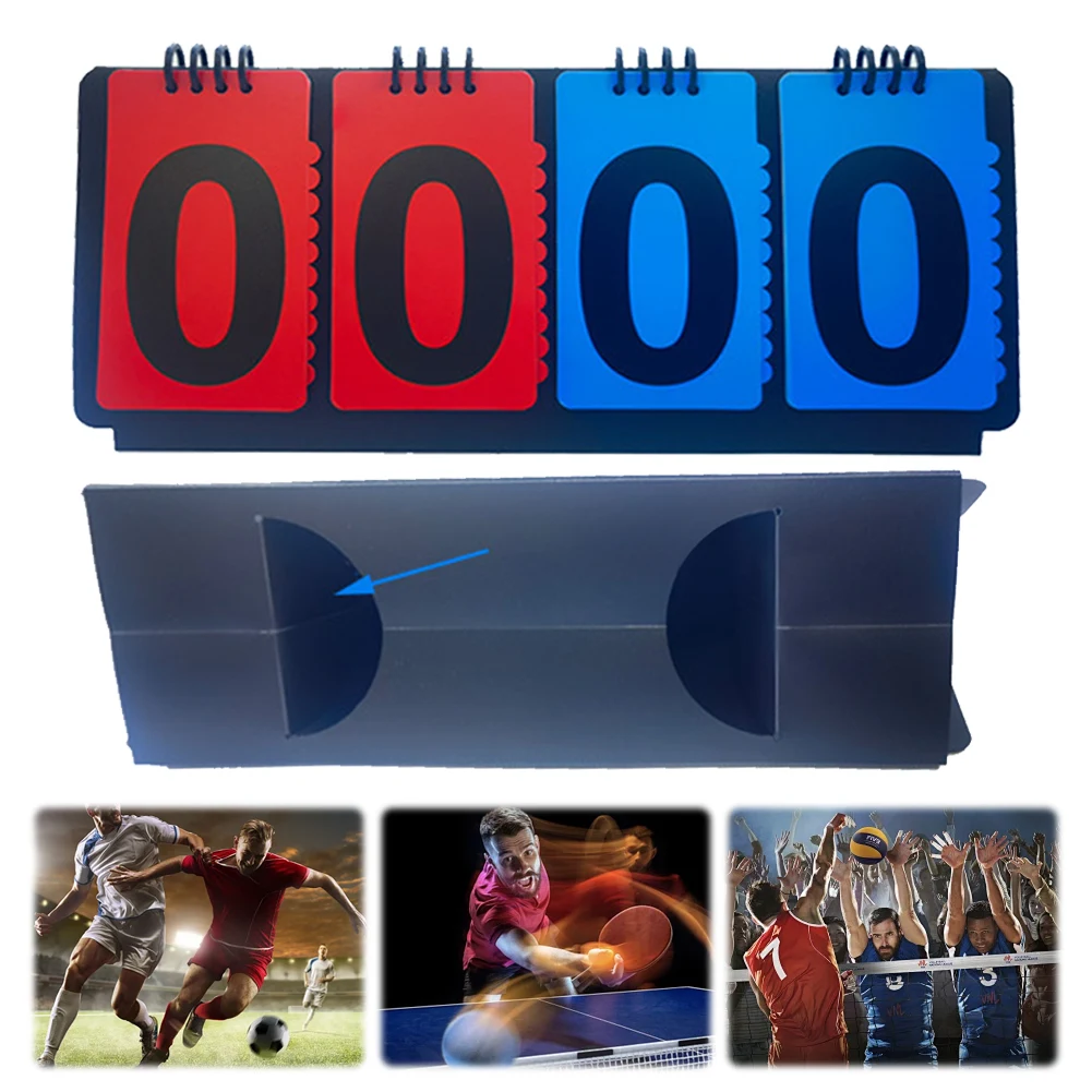 

Scoreboard Score Keeper Manual Score Flip Cards Score Flipper for Basketball Football Volleyball Tennis Sports
