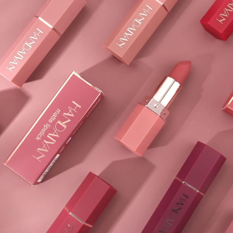 Lápiz labial resistente al agua de larga duración, lápiz labial rojo, rosa, resistente, terciopelo, cosmético, chica, mujer, maquillaje, cosméticos