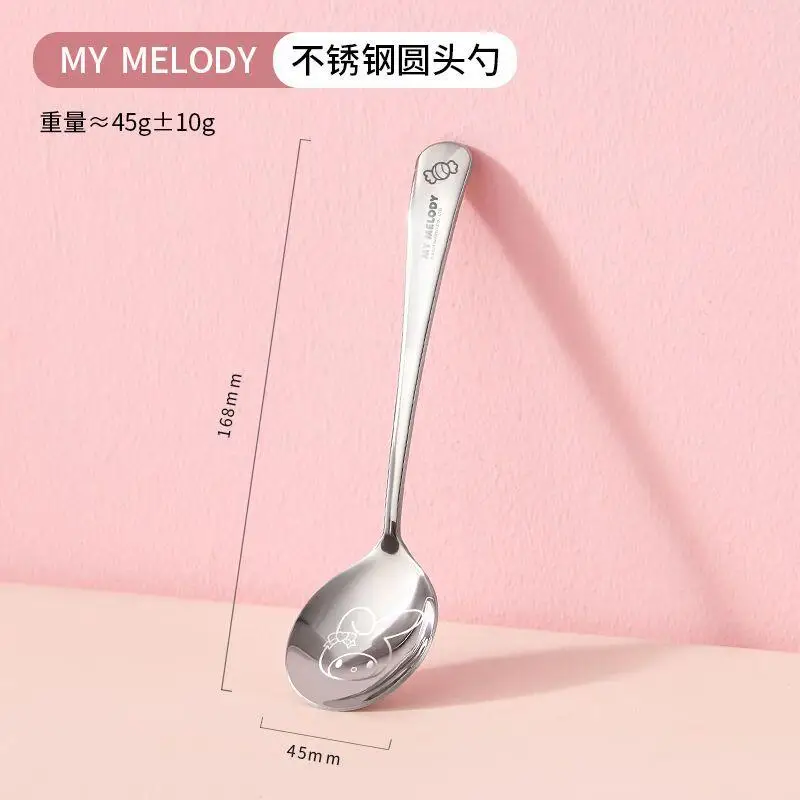 سانريو هالو كيتي سينامورول ماي ميلودي ملعقة ضرب المنتج منتج جديد Kawaii كارتون أنيمي المحمولة الكبار طالب الحرم الجامعي