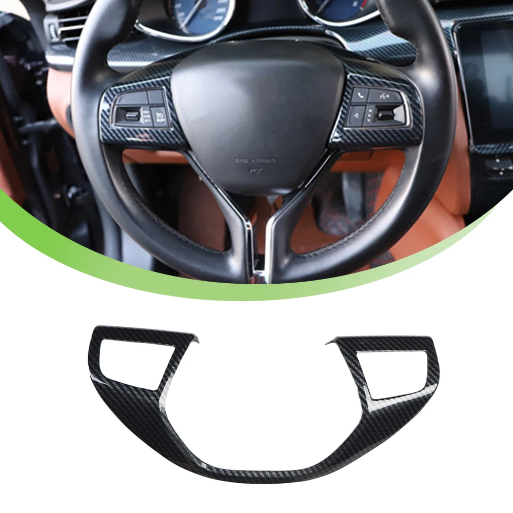 Car Steering Wheel Cover Trim Decoration for Maserati Levante 2016-2019 Ghibli 2014 2015-2017 2018 2019 Interior Accessories