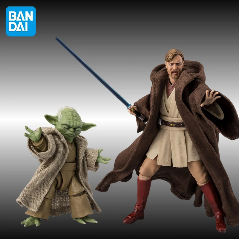 الأصلي بانداي حرب النجوم: الحلقة الثالثة S.H.Figuarts وان كينوبي ماستر يودا أنيمي لعبة مجسمة المقتنيات الحلي هدية #1