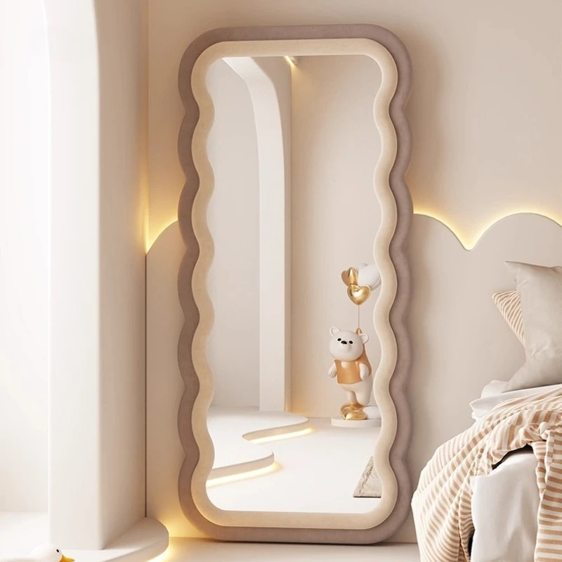 Modern flannel floor mirror wall mirrors Room decoration makeup mirrors full body wall art Room decoration full body mirror
