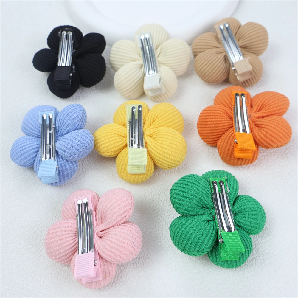 Flower Girl Hairpins Cute Floral Hair Clips Children Kids Hair Pins Barrettes Fashion Headwear Baby Hair Accessories For Girls