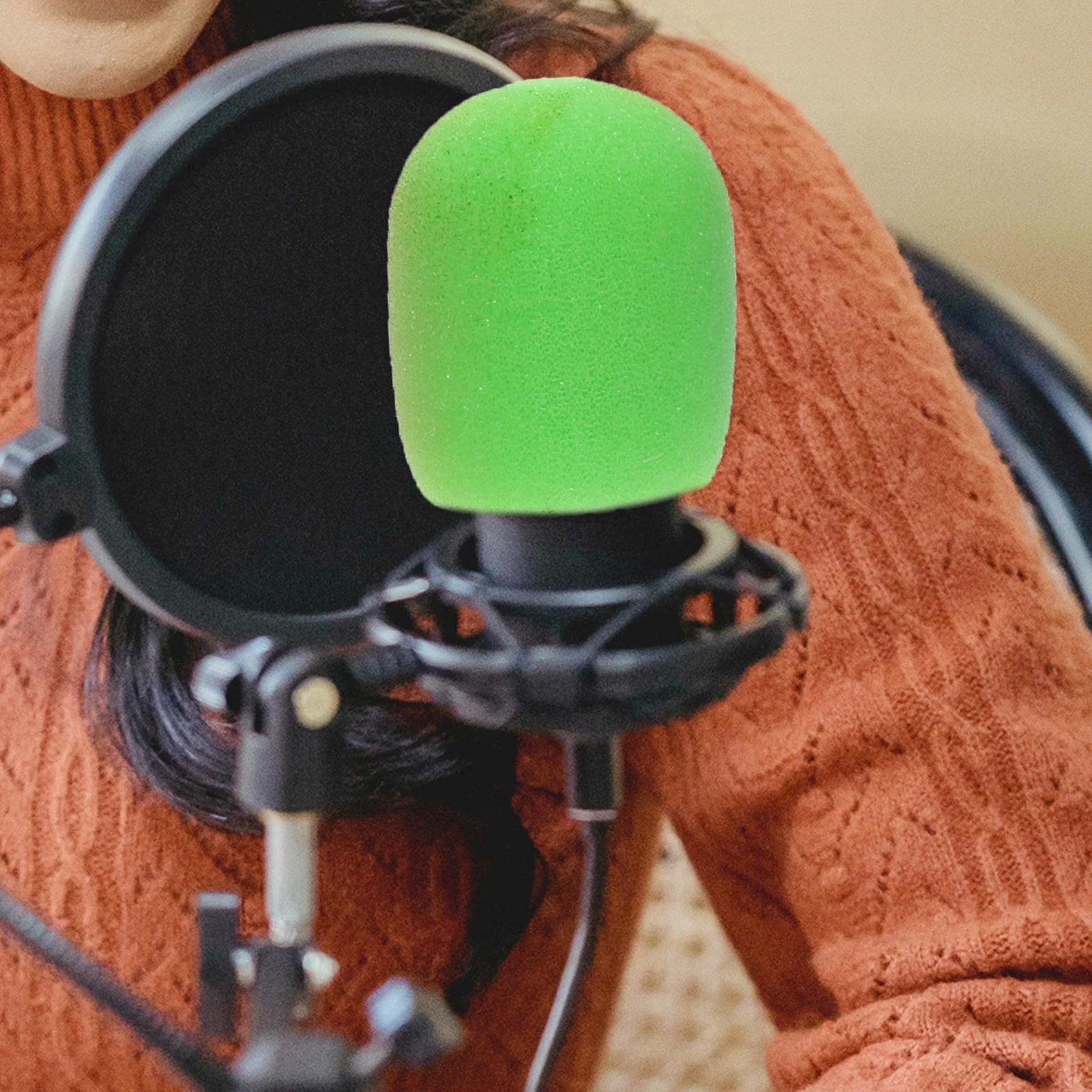 10pcs Microphone Covers Disposable Sponges KTV Live Streaming Windscreen Foam Protective Enlarged Size Durable