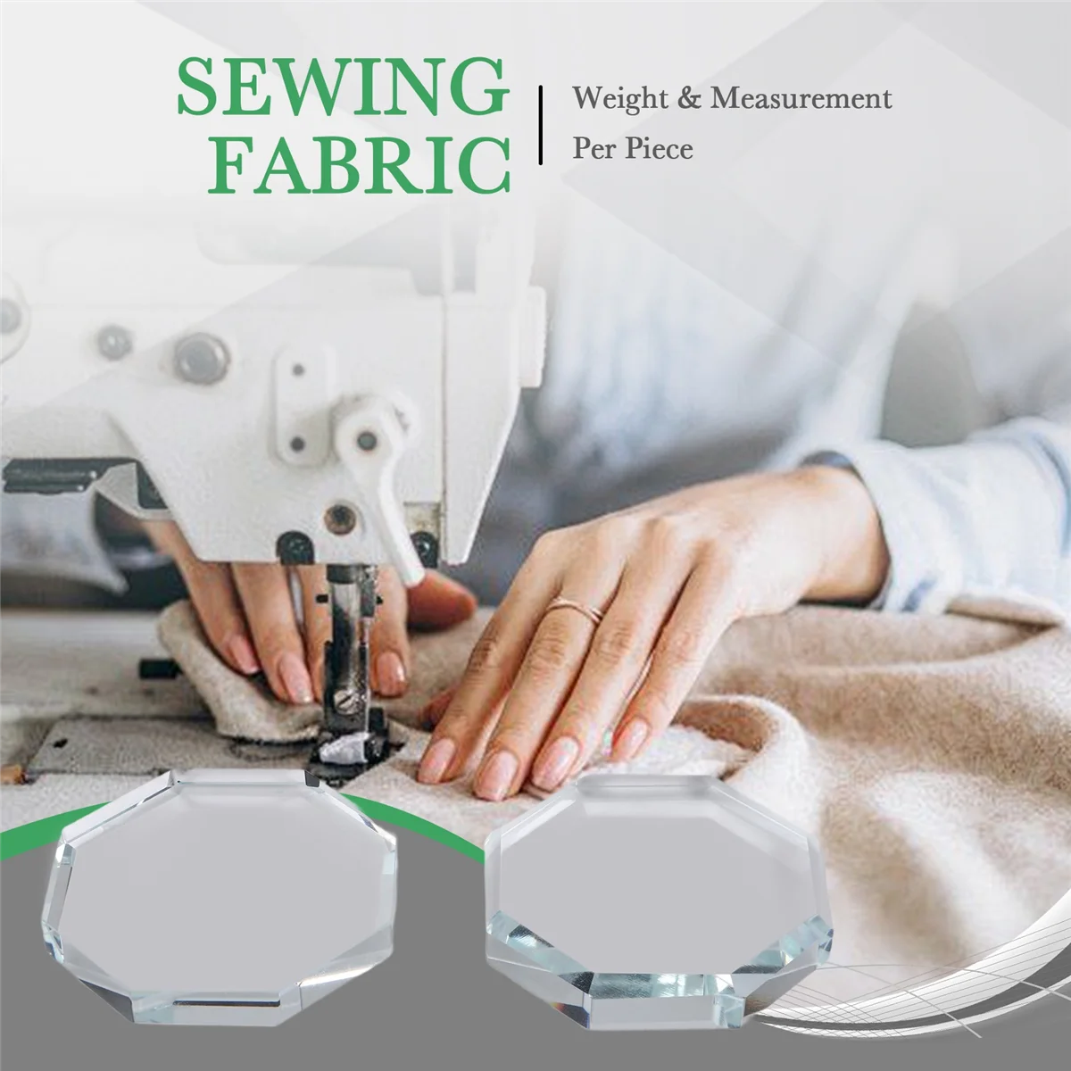 

A64E 5PCS Glass Pattern Weights for Sewing, Fabric Sewing Weight Cloth Dressmaking Pattern Making and Sample Cutting Weights