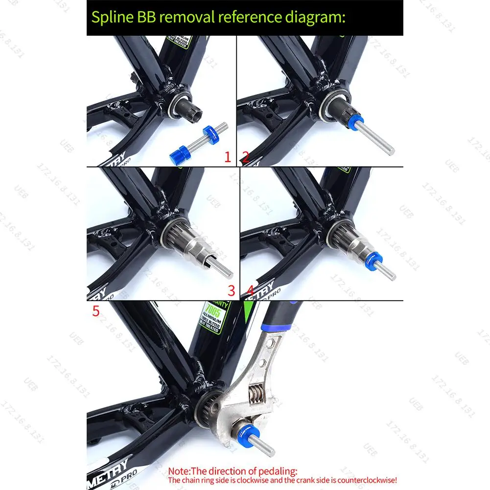 Bicycle Square Spline Axis Removal Fixing Rod Anti-Drop Bike Square Splines Axis BB Bottom Bracket Rod Bicycle Repair Tool