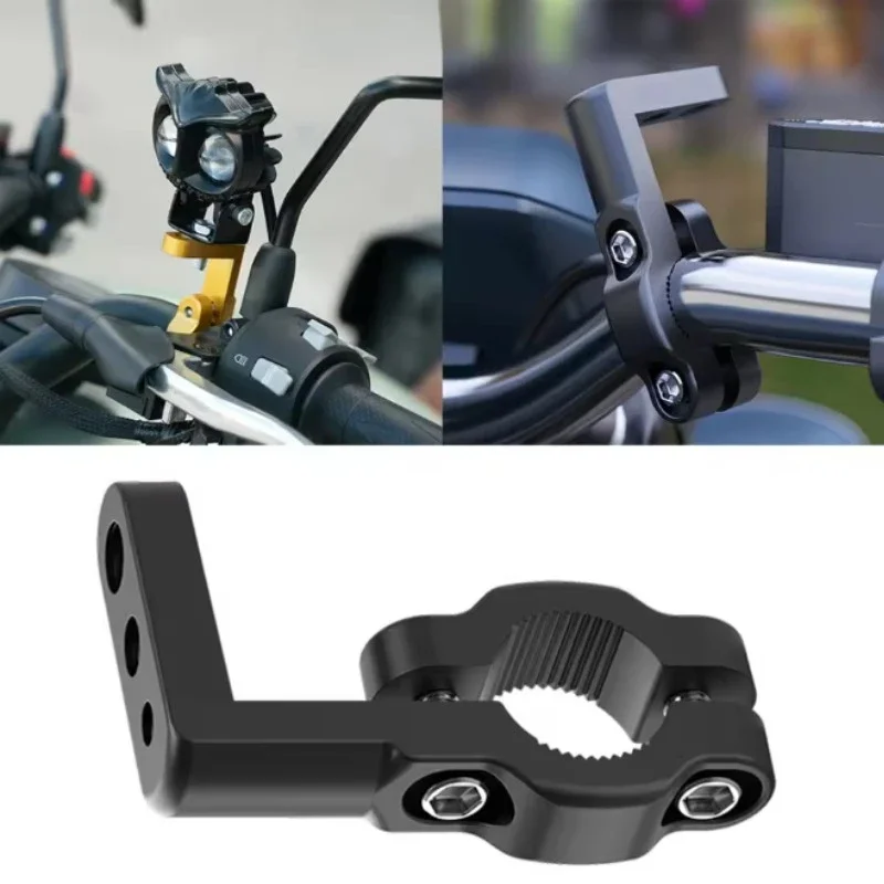 22mm Motorcycle Multifunction Mount Bracket 10mm 8mm 6mm Thread for Motorcycle Mirrors Base Led Spotlight E-bike Dirt Bike