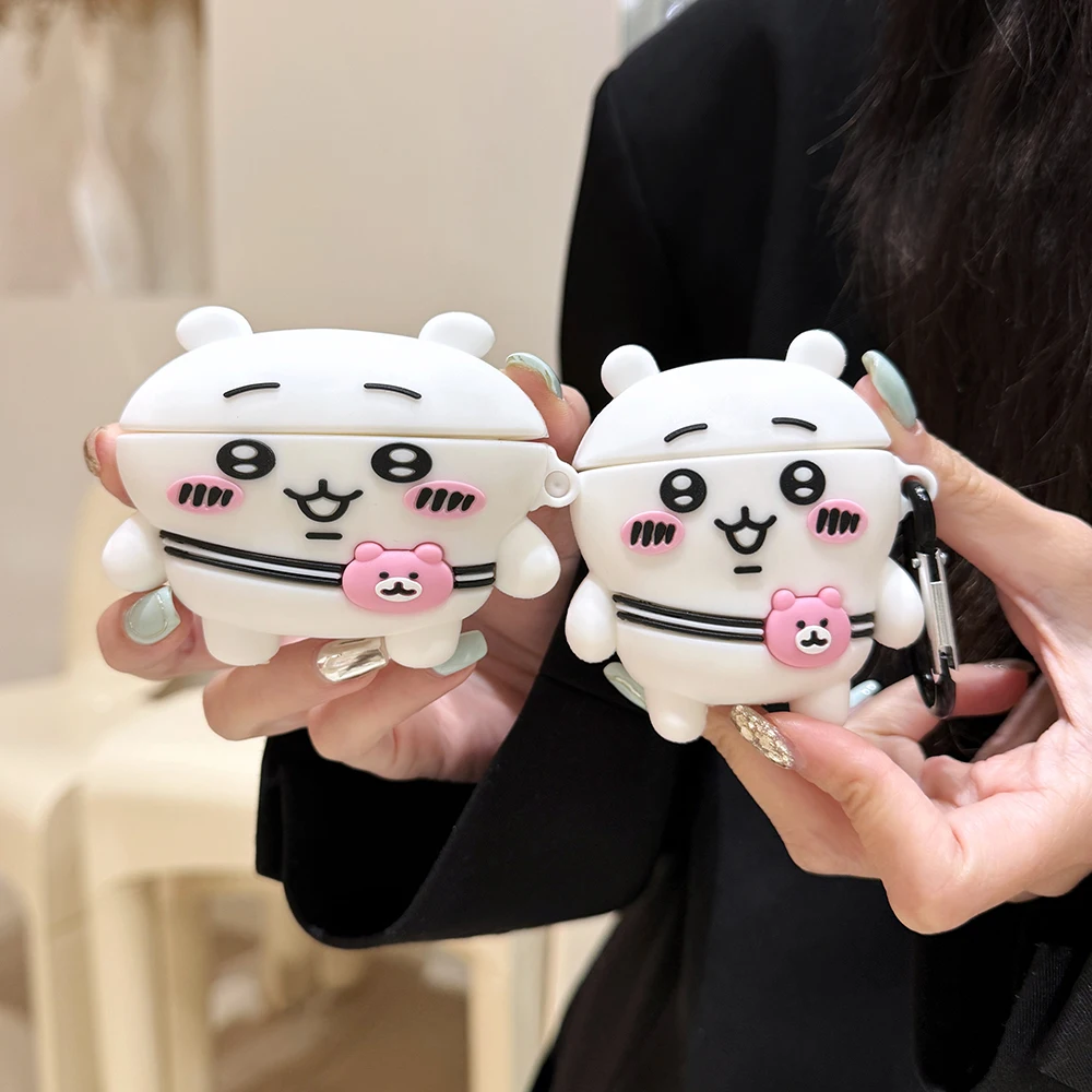 

MINISO Cartoon Earphone Silicone Case For Apple Airpods 3 2 1Protective Cover Cute Headset Cases For Air pods Pro 2 Funda