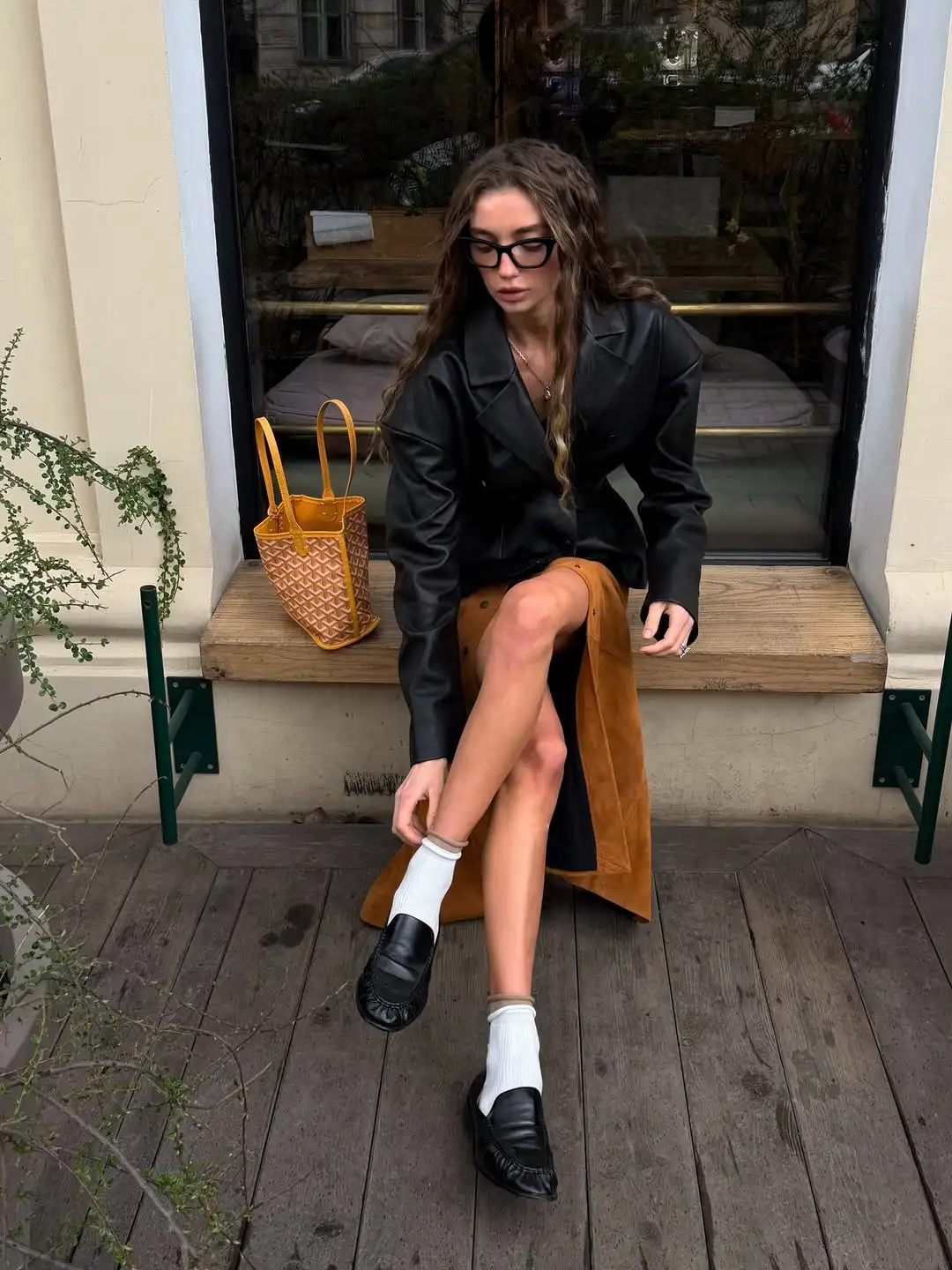 Black Faux Leather Peplum Cropped Blazer Women Wide Lapel Double Breasted Oversize Sleeve Vintage Fall Commuter Outerwear Jacket