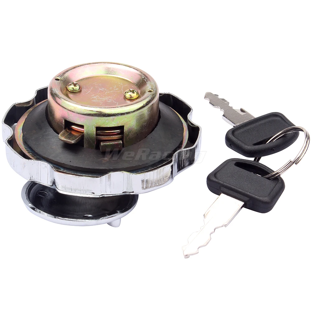 Aluminum alloy Motorcycle Fuel Gas Tank Cap Cover Lock Set For Honda CG125 ZJ125 Spare Part with two keys