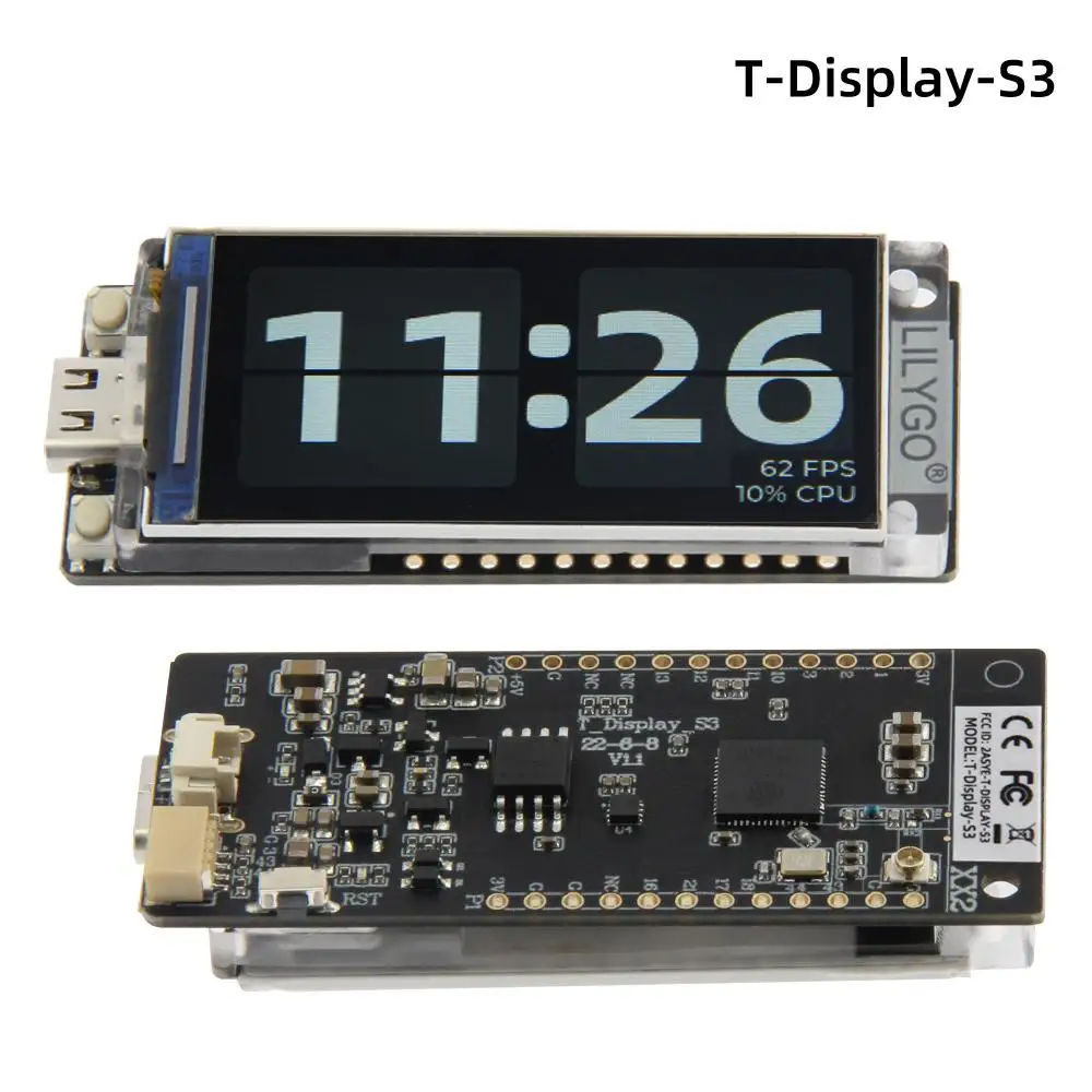 T-Display-S3 ESP32-S3 1.9 inch ST7789 LCD Display Development Board WIFI Bluetooth5.0 Wireless Module 170*320 Resolution