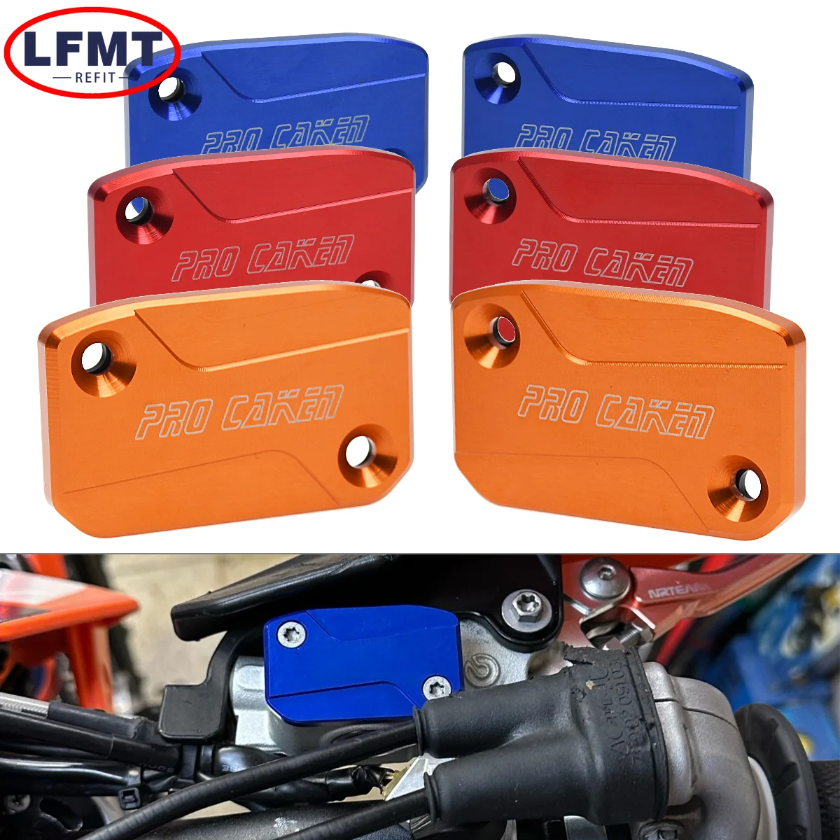 

Motorcycle CNC Front Brake Clutch Fluid Reservoir Cover Cap For KTM XC XCW XCF SX SXF EXC EXCF TPI 125 150 250 350 450 2017-2023