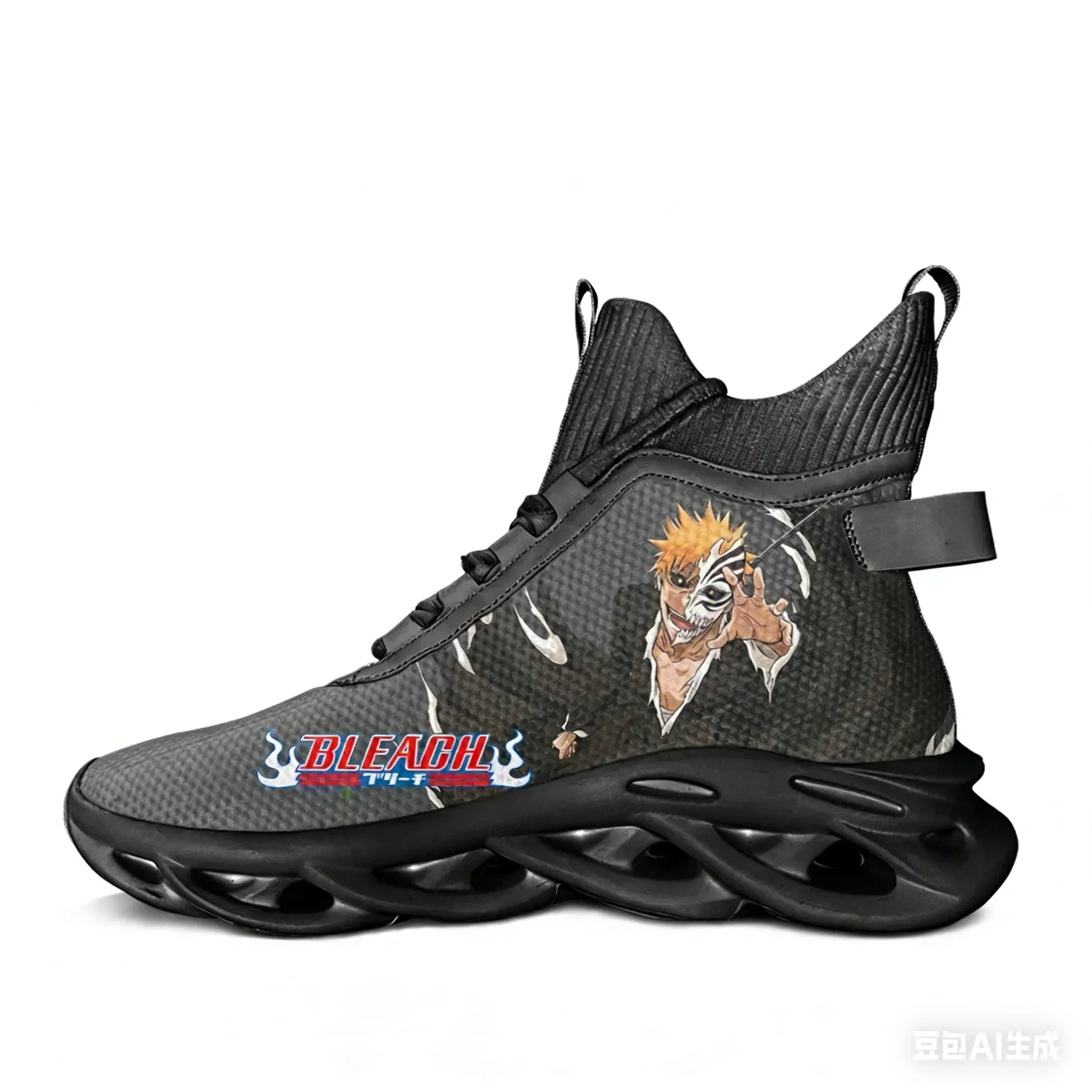 

Кроссовки B-BLEACH High Top Flats: мужские и женские спортивные кроссовки для бега, высококачественная обувь на шнуровке из сетчатого материала, индивидуальный дизайн.