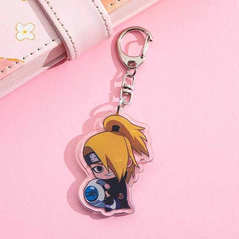 Naruto Cartoon Cute New Uzumaki Naruto Namikaze Minato Senju Hashirama Uchiha Itachi Acrylic Keychain Backpack Pendant