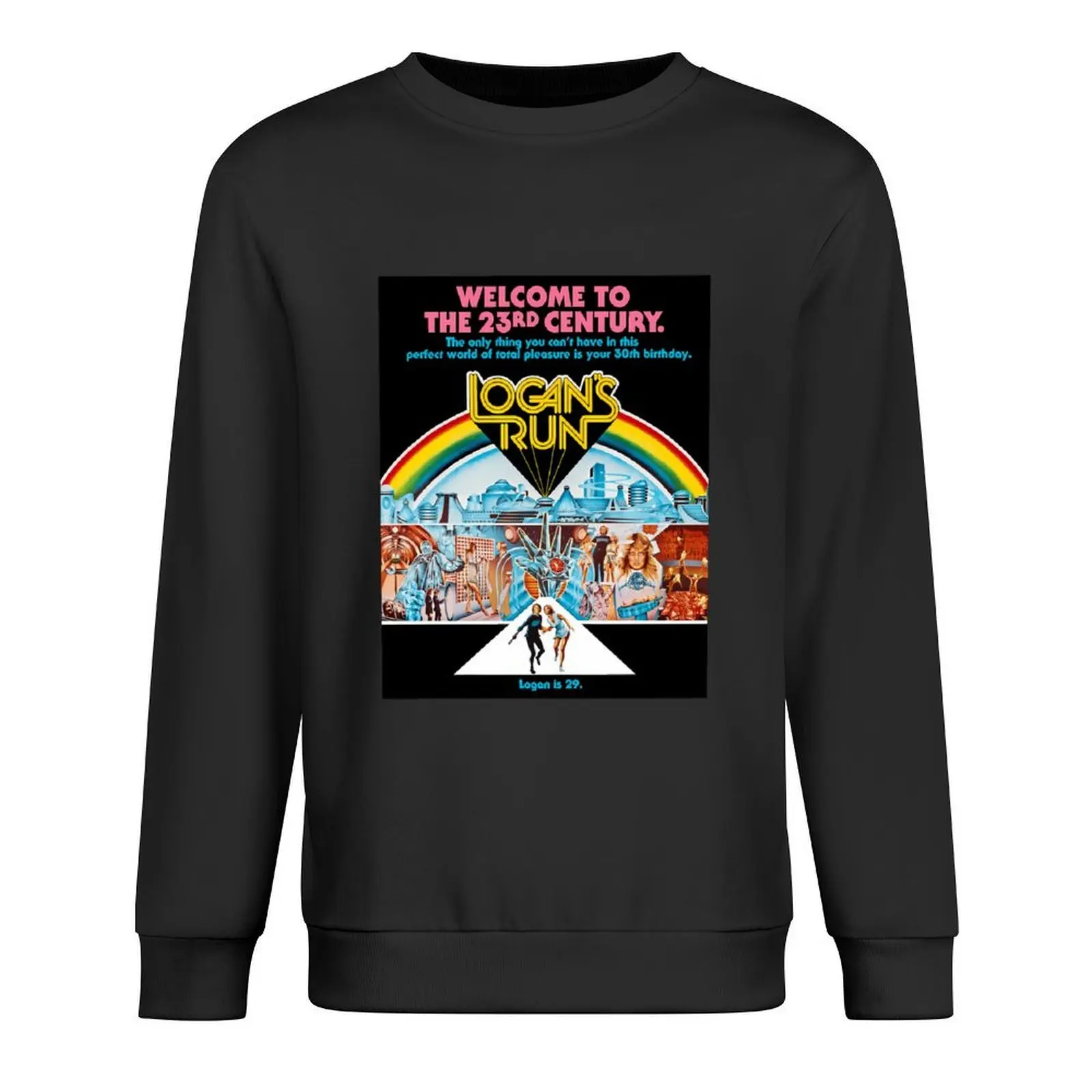 

Logans Run (Black) Pullover graphic t shirts men korean autumn clothes aesthetic clothing fashion men new sweatshirt